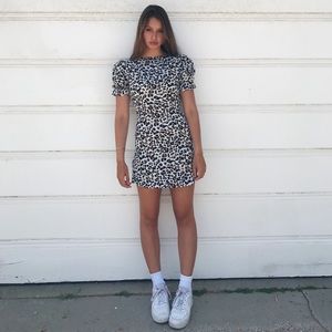Leopard Print Mini Dress